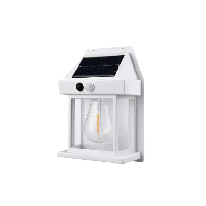 Outdoor Wall Light | Solar-Powered LED & Weather-Resistant | Black Or White