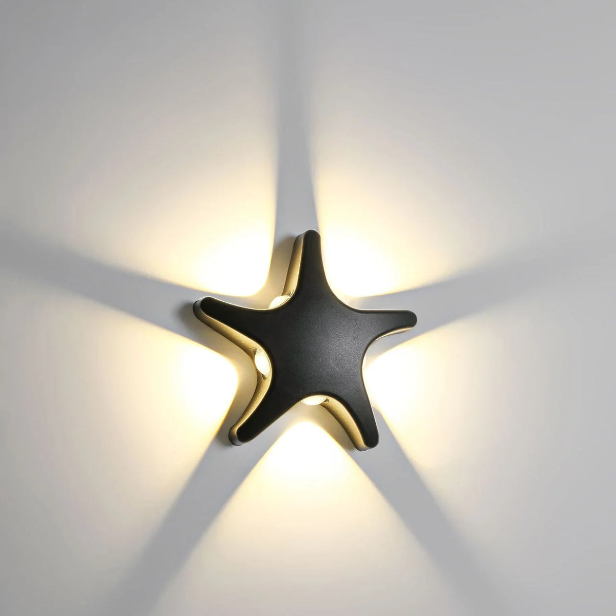 Outdoor Wall Light | Starfish Design & Built-In LED | 20 cm
