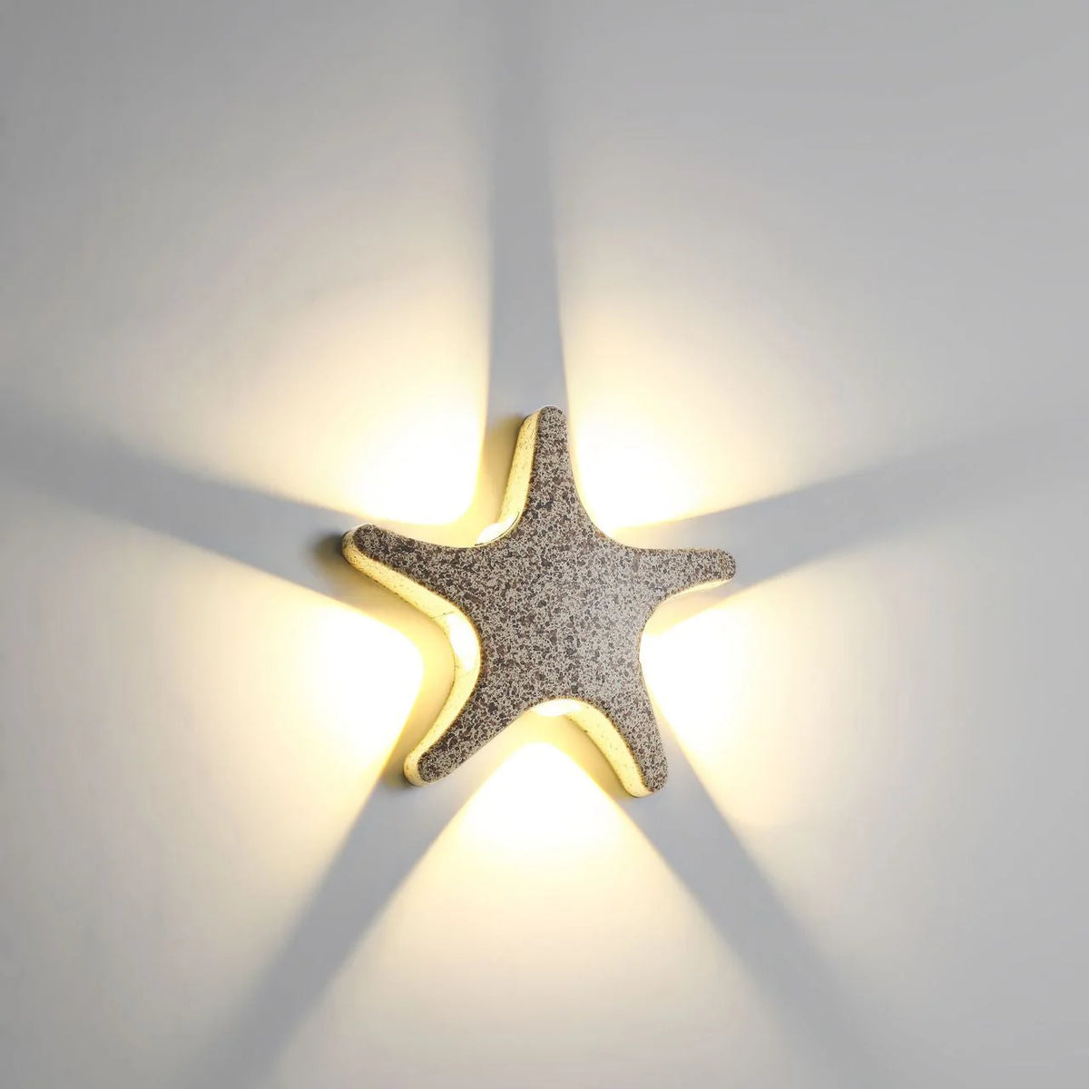Outdoor Wall Light | Starfish Design & Built-In LED | 20 cm