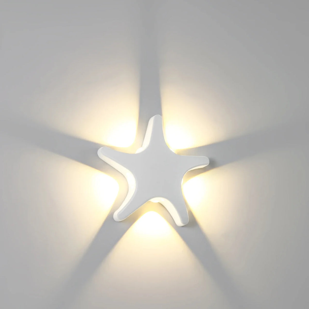 Outdoor Wall Light | Starfish Design & Built-In LED | 20 cm