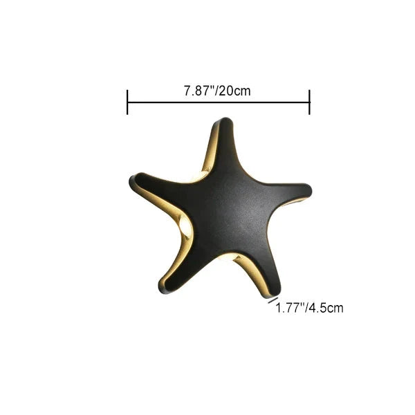 Outdoor Wall Light | Starfish Design & Built-In LED | 20 cm