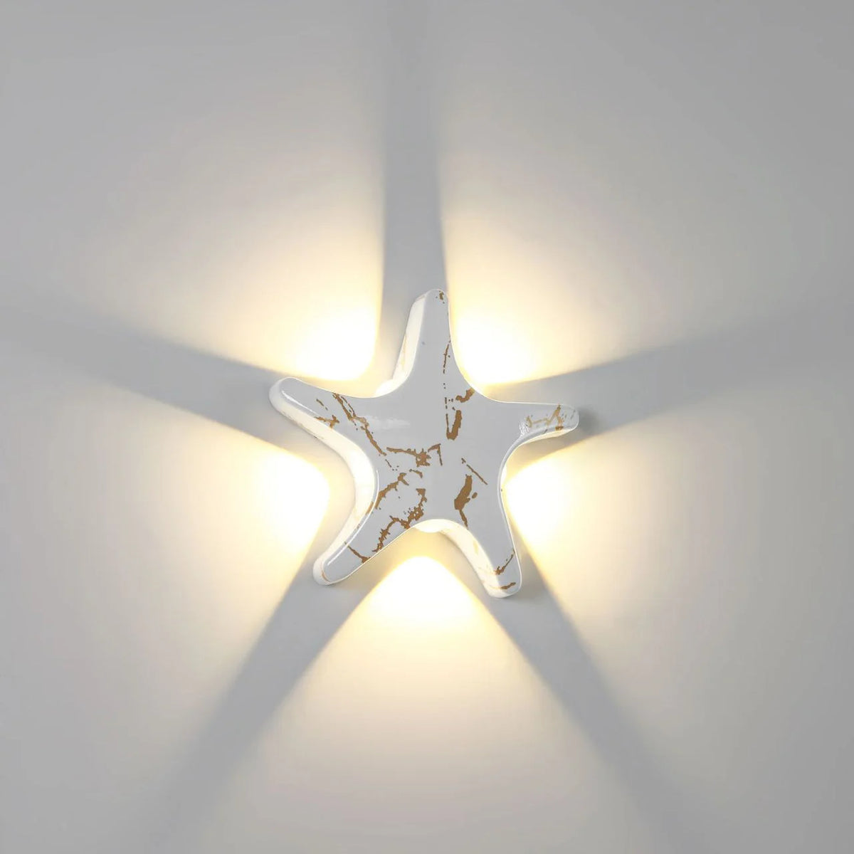 Outdoor Wall Light | Starfish Design & Built-In LED | 20 cm