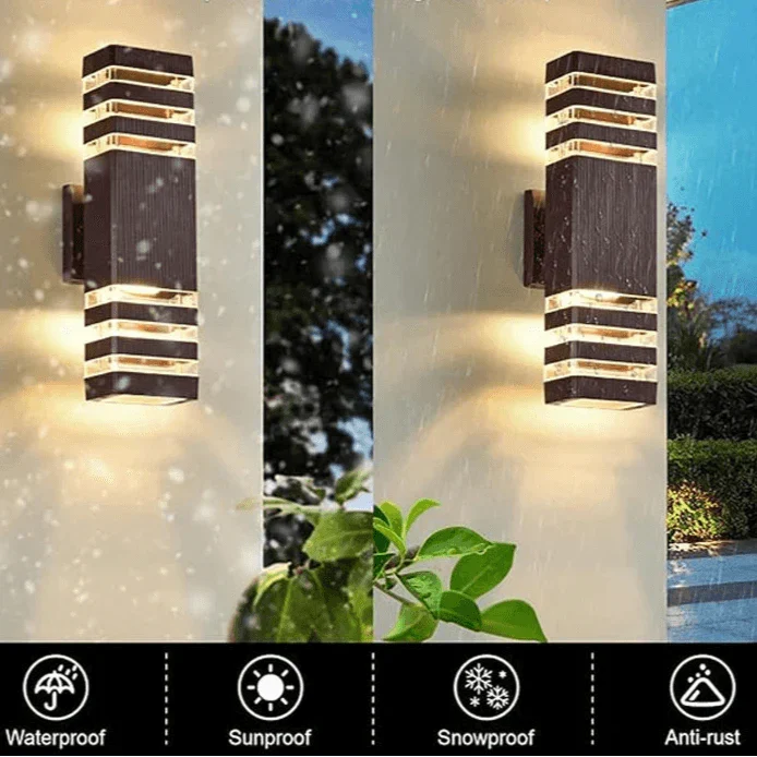 Outdoor Wall Light | Up-And-Down Design, E27 Socket & IP65