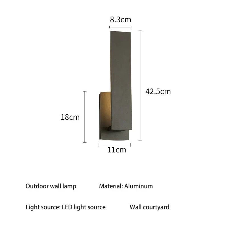 Outdoor Wall Light | Weatherproof Aluminum & Energy-Efficient LED | Small & Large