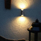 Outdoor LED Wall Light | Slim Black & Gold Metal | Weather-Resistant