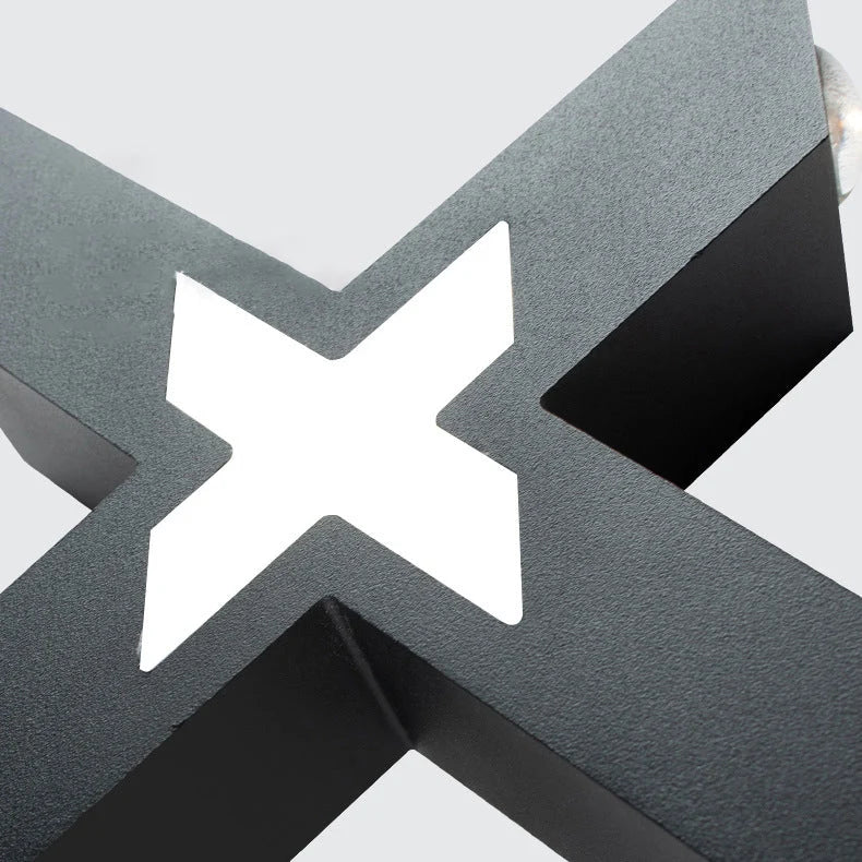 Outdoor Wall Light | X-Shaped LED Waterproof | 20 x 20 cm