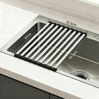 Over-Sink Drying Rack | Stainless Steel Roll-Up & Space-Saving