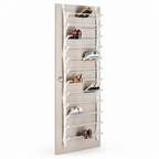 Over-the-Door Shoe Organizer | Space-Saving Multi-Tier Metal | Tool-Free Setup