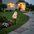 Solar Garden Light | Owl-Shaped Resin Design & Ground Spike | 45 cm