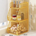 Pantry Organizer | Stackable Wire & Two Open-Front Baskets