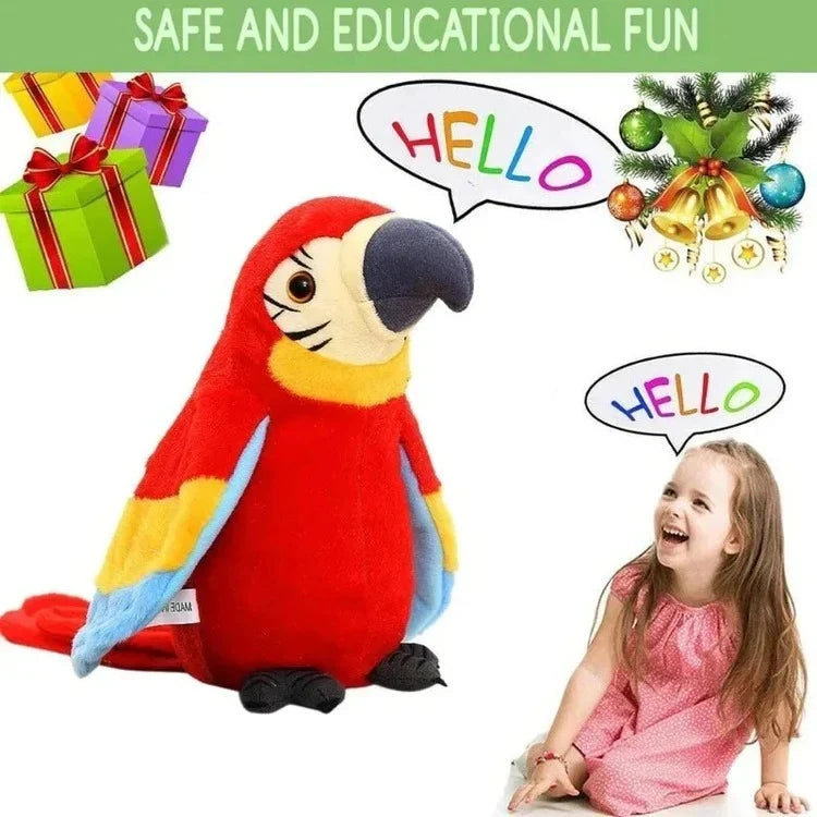 Parrot Plush Toy | Talking, Counting & Music