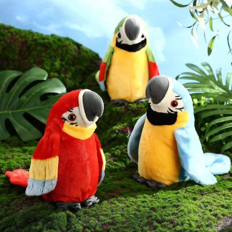 Parrot Plush Toy | Talking, Counting & Music
