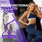 Pedal Resistance Band | 6-Tube NBR & Padded Foam Handles