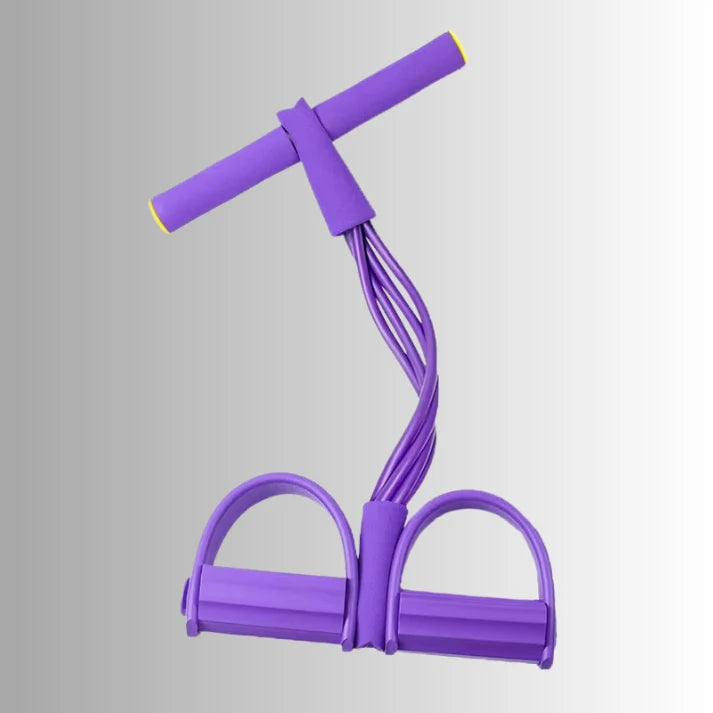 Pedal Resistance Band | 6-Tube NBR & Padded Foam Handles