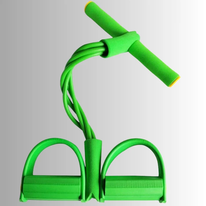 Pedal Resistance Band | 6-Tube NBR & Padded Foam Handles