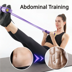 Pedal Resistance Band | 6-Tube NBR & Padded Foam Handles