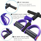 Pedal Resistance Band | 6-Tube NBR & Padded Foam Handles