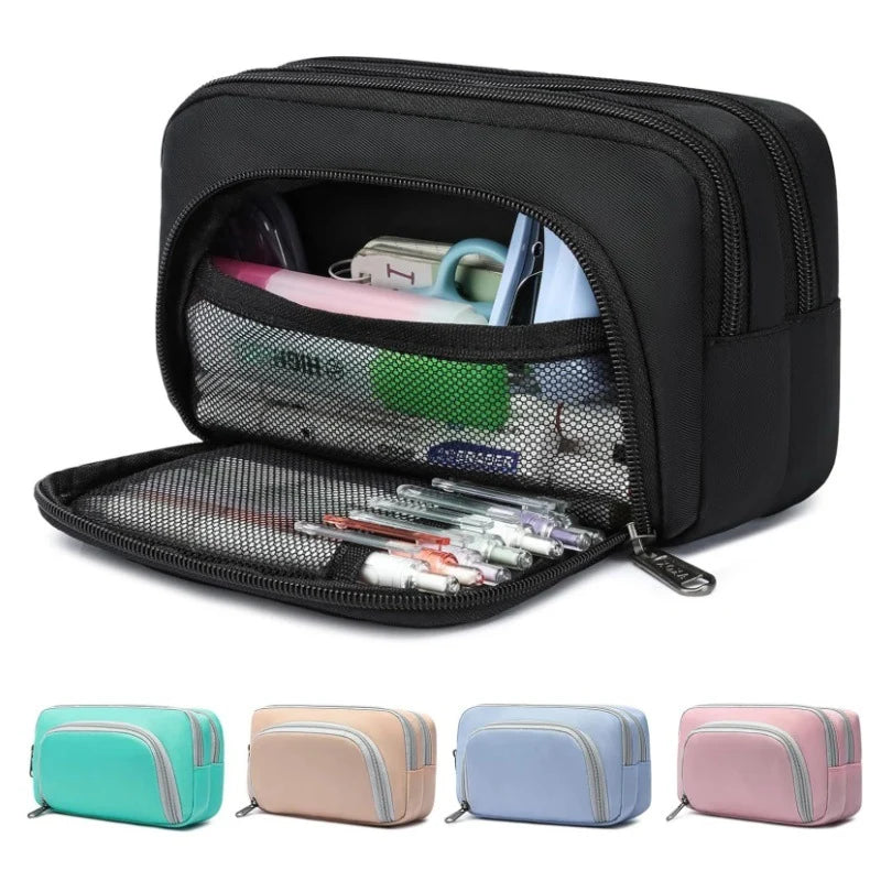 Pencil Case | Multi-Compartment & Water-Resistant | Compact Travel Size