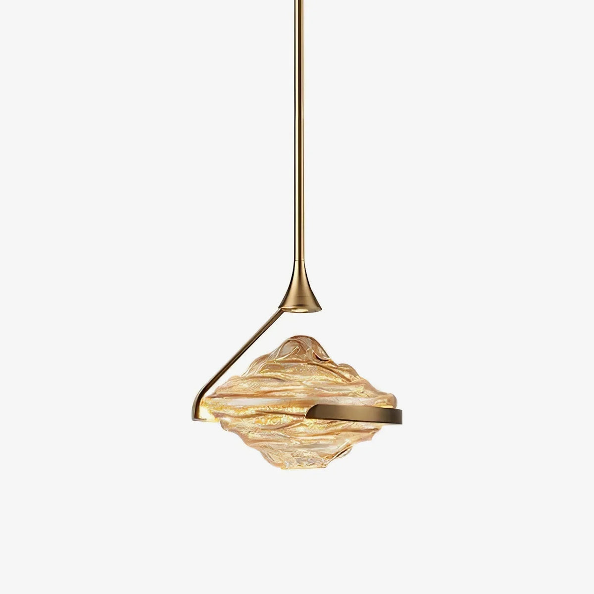 Pendant ceiling light | Diamond crystal glass & integrated LED | Ø25 cm adjustable height