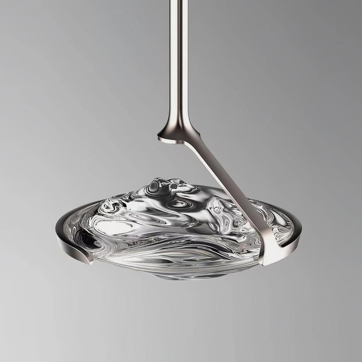 Pendant ceiling light | Diamond crystal glass & integrated LED | Ø25 cm adjustable height