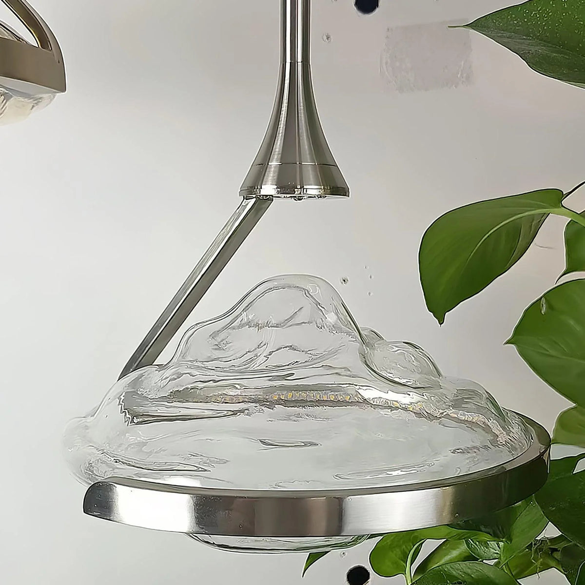 Pendant ceiling light | Diamond crystal glass & integrated LED | Ø25 cm adjustable height