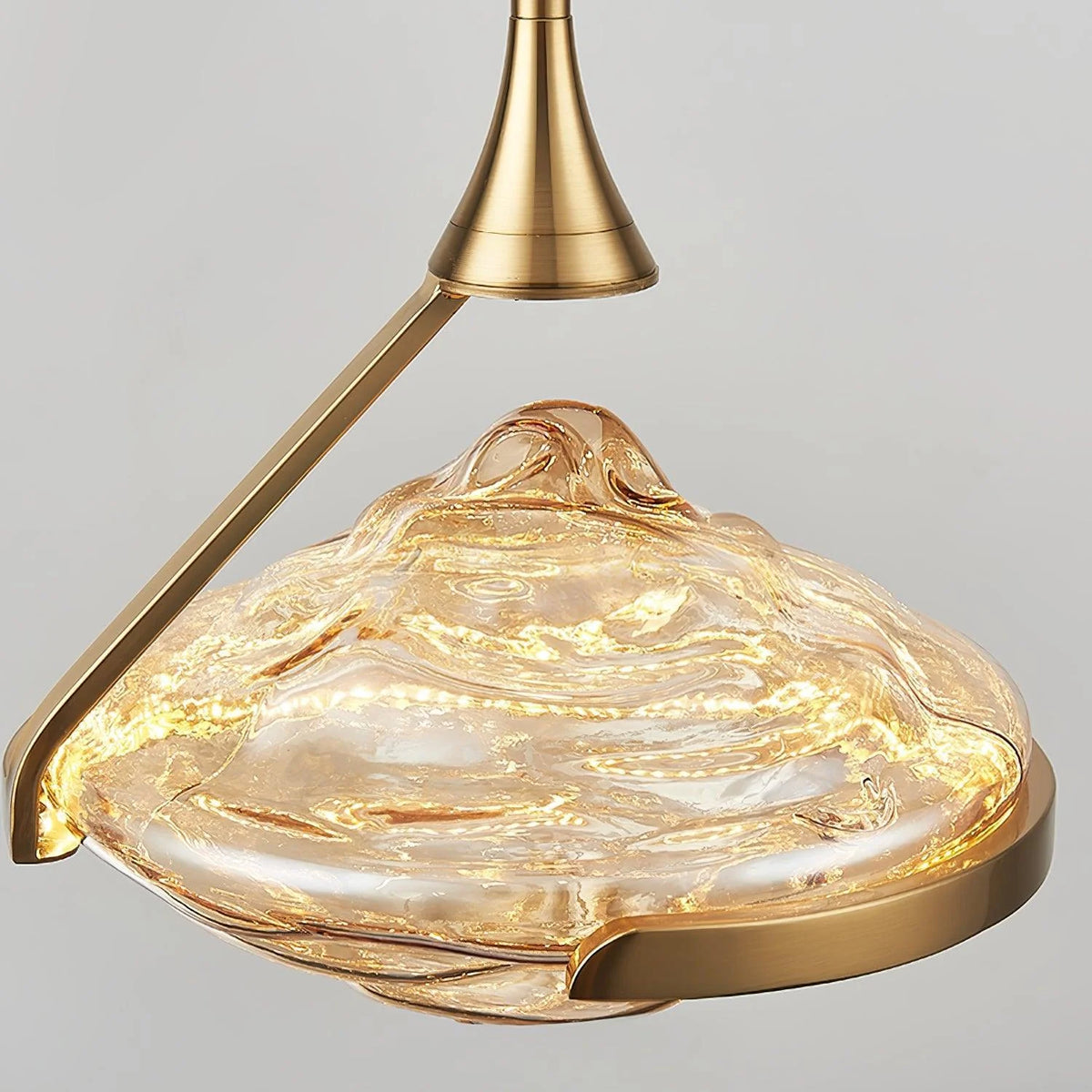 Pendant ceiling light | Diamond crystal glass & integrated LED | Ø25 cm adjustable height