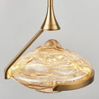 Pendant ceiling light | Diamond crystal glass & integrated LED | Ø25 cm adjustable height