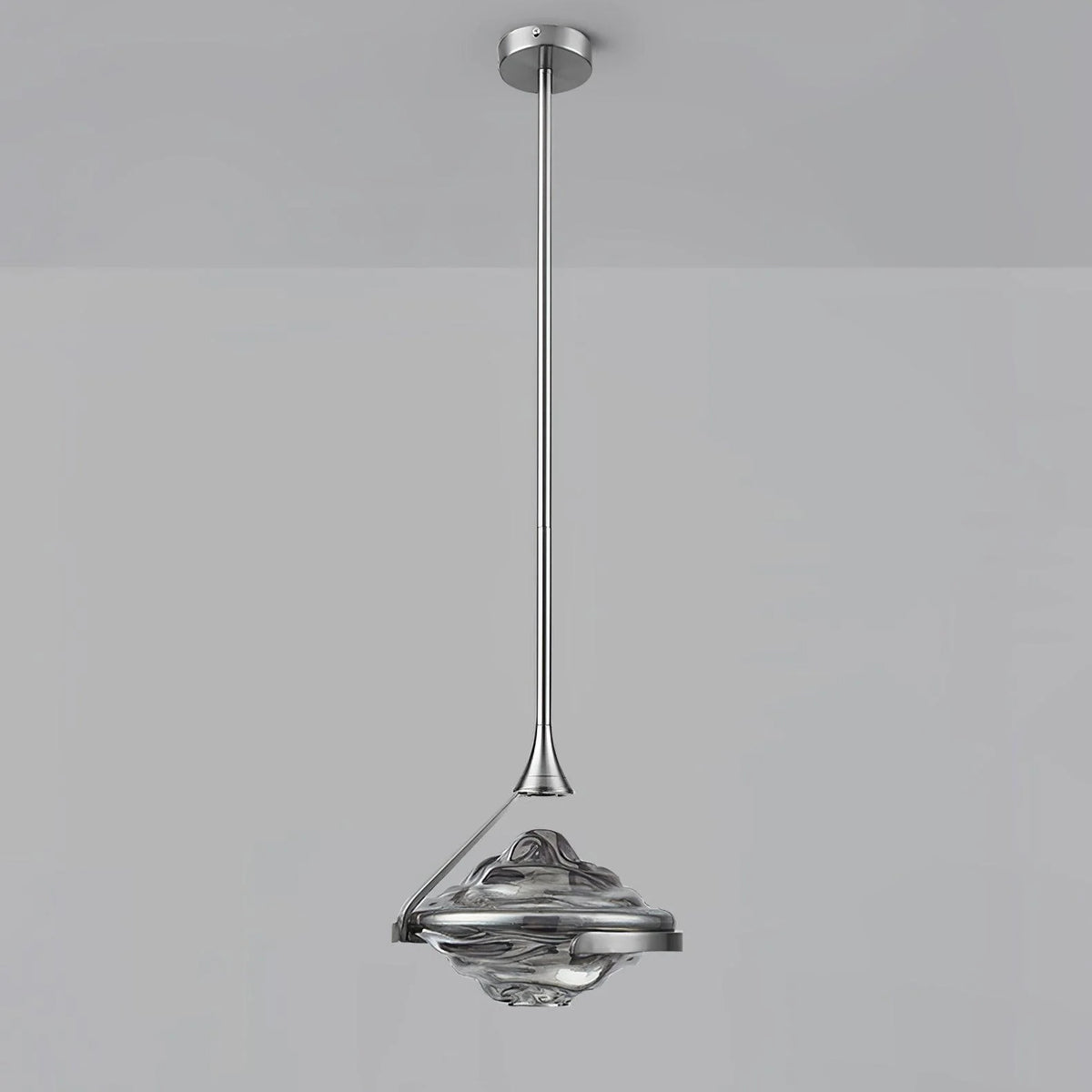 Pendant ceiling light | Diamond crystal glass & integrated LED | Ø25 cm adjustable height