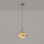 Pendant ceiling light | Diamond crystal glass & integrated LED | Ø25 cm adjustable height