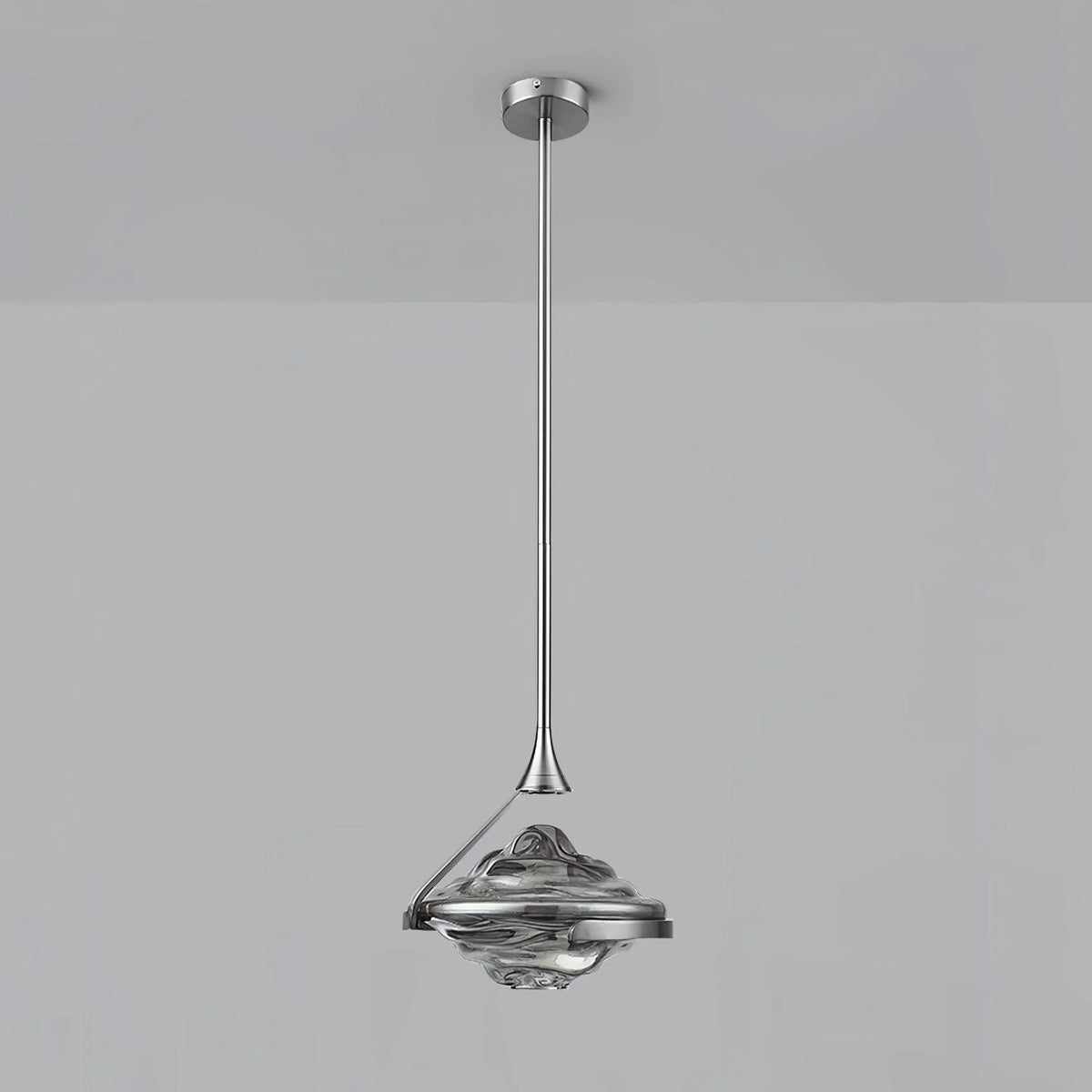 Pendant ceiling light | Diamond crystal glass & integrated LED | Ø25 cm adjustable height