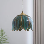 Pendant Lamp | Brass Body & Glass Shade | E26/E27 Socket