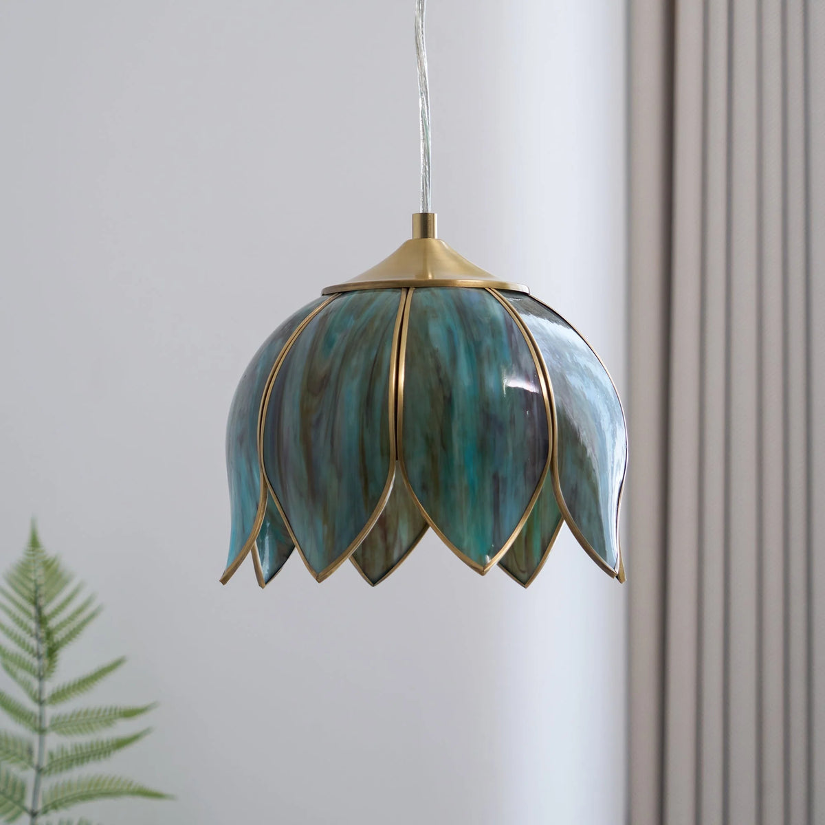 Pendant Lamp | Brass Body & Glass Shade | E26/E27 Socket