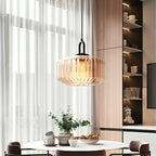 Pendant Lamp | Colored Glass Shade & Adjustable Height