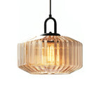 Pendant Lamp | Colored Glass Shade & Adjustable Height