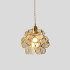 Pendant Lamp | Colorful Handmade Tiffany Glass & Metal Fixture | Adjustable 100 cm Chain