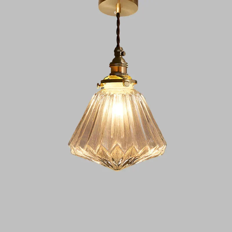 Pendant Lamp | Crystal Glass & Minimalist Design | E27 Socket