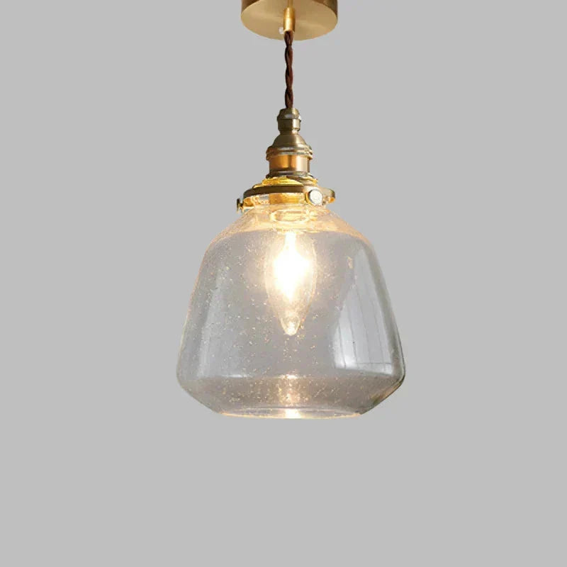 Pendant Lamp | Crystal Glass & Minimalist Design | E27 Socket