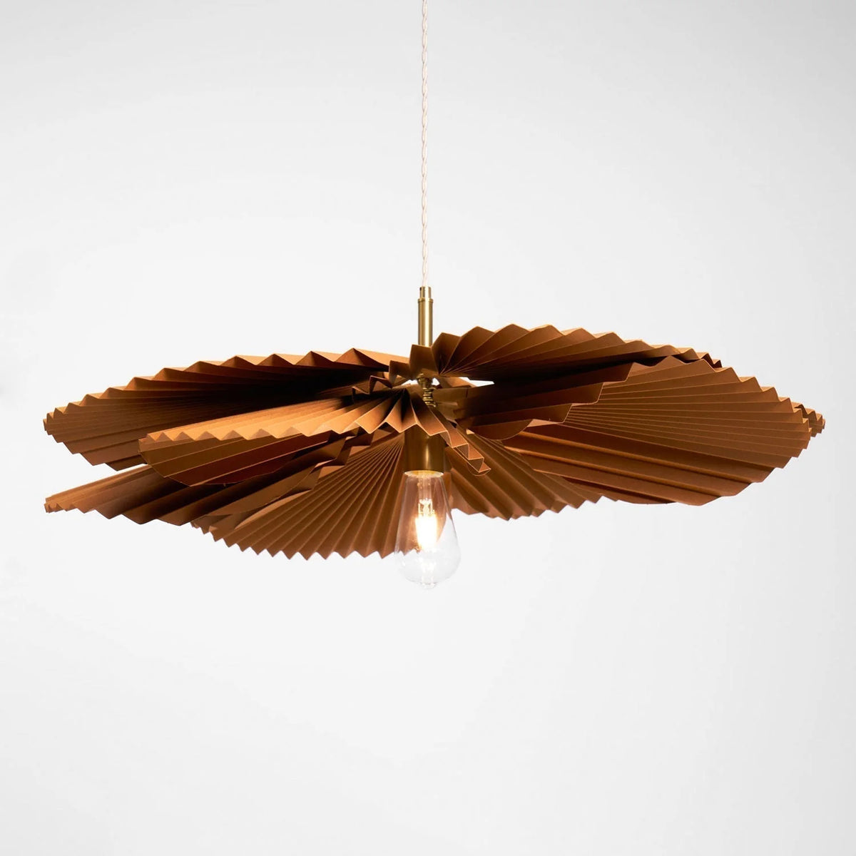 Pendant Lamp | Folded Lotus Paper Shade & Adjustable Cable | E26/E27 Socket