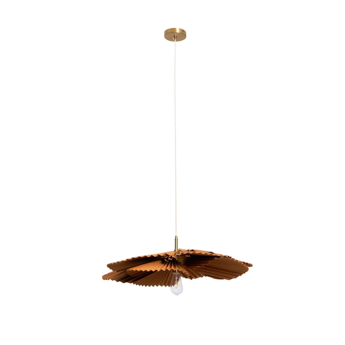 Pendant Lamp | Folded Lotus Paper Shade & Adjustable Cable | E26/E27 Socket