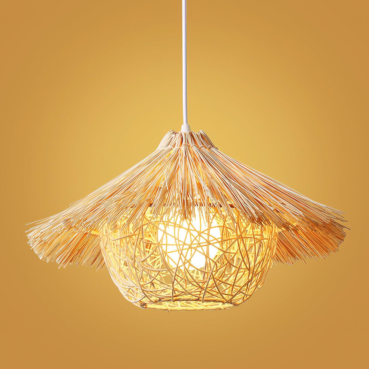 Pendant Lamp | Handwoven Rattan & Iron Frame | Ø40/50/60 cm