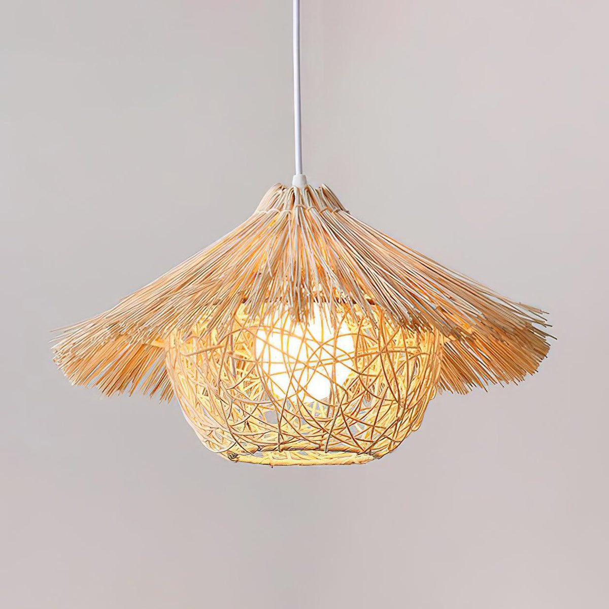 Pendant Lamp | Handwoven Rattan & Iron Frame | Ø40/50/60 cm