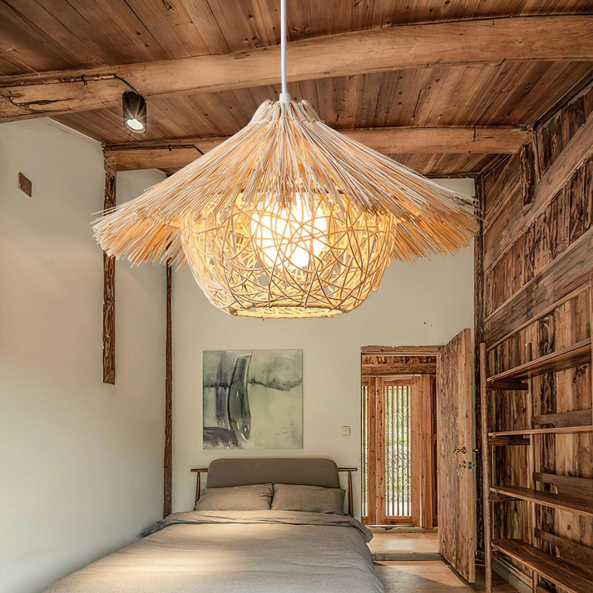 Pendant Lamp | Handwoven Rattan & Iron Frame | Ø40/50/60 cm