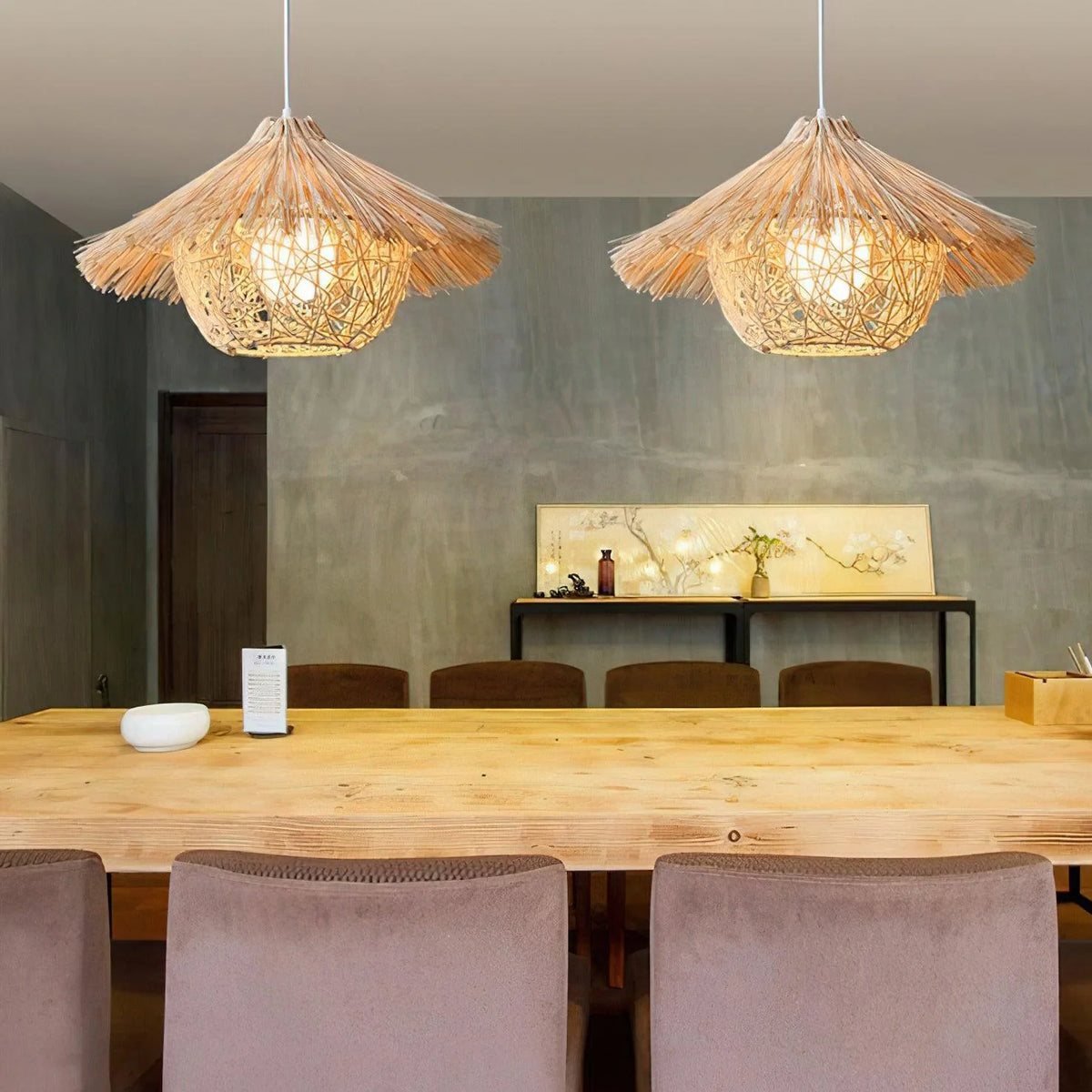 Pendant Lamp | Handwoven Rattan & Iron Frame | Ø40/50/60 cm