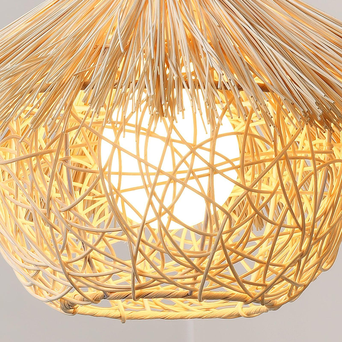 Pendant Lamp | Handwoven Rattan & Iron Frame | Ø40/50/60 cm