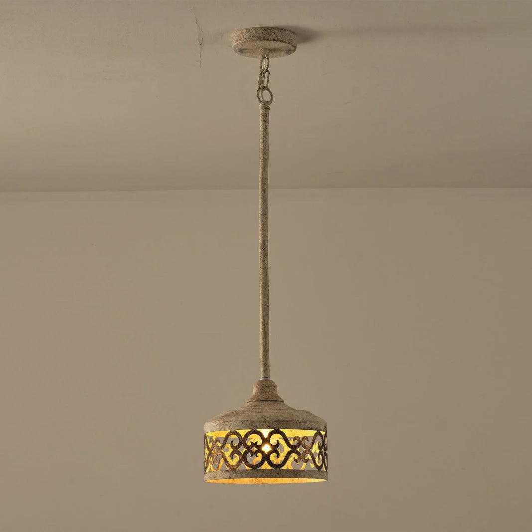 Pendant Lamp | Iron Body & Antique Finish | 22 cm Diameter
