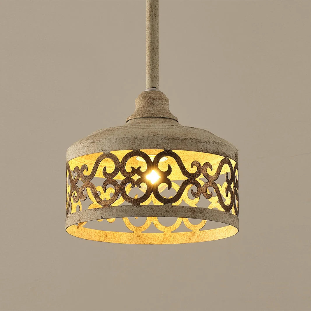 Pendant Lamp | Iron Body & Antique Finish | 22 cm Diameter