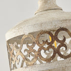Pendant Lamp | Iron Body & Antique Finish | 22 cm Diameter