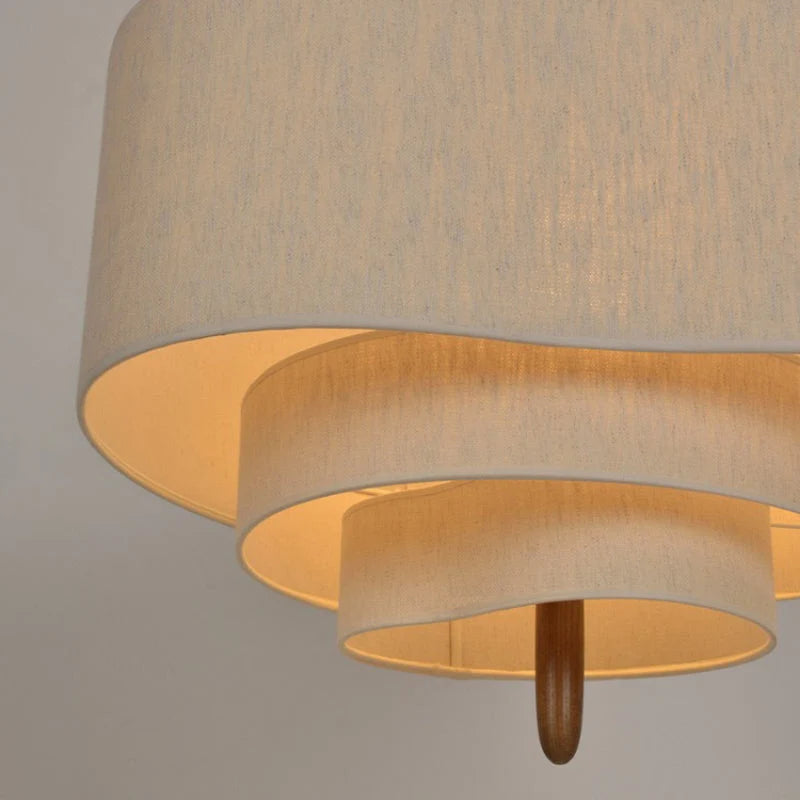 Pendant Lamp | Japandi Fabric Shade & Soft Light Diffusion