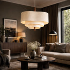 Pendant Lamp | Japandi Fabric Shade & Soft Light Diffusion