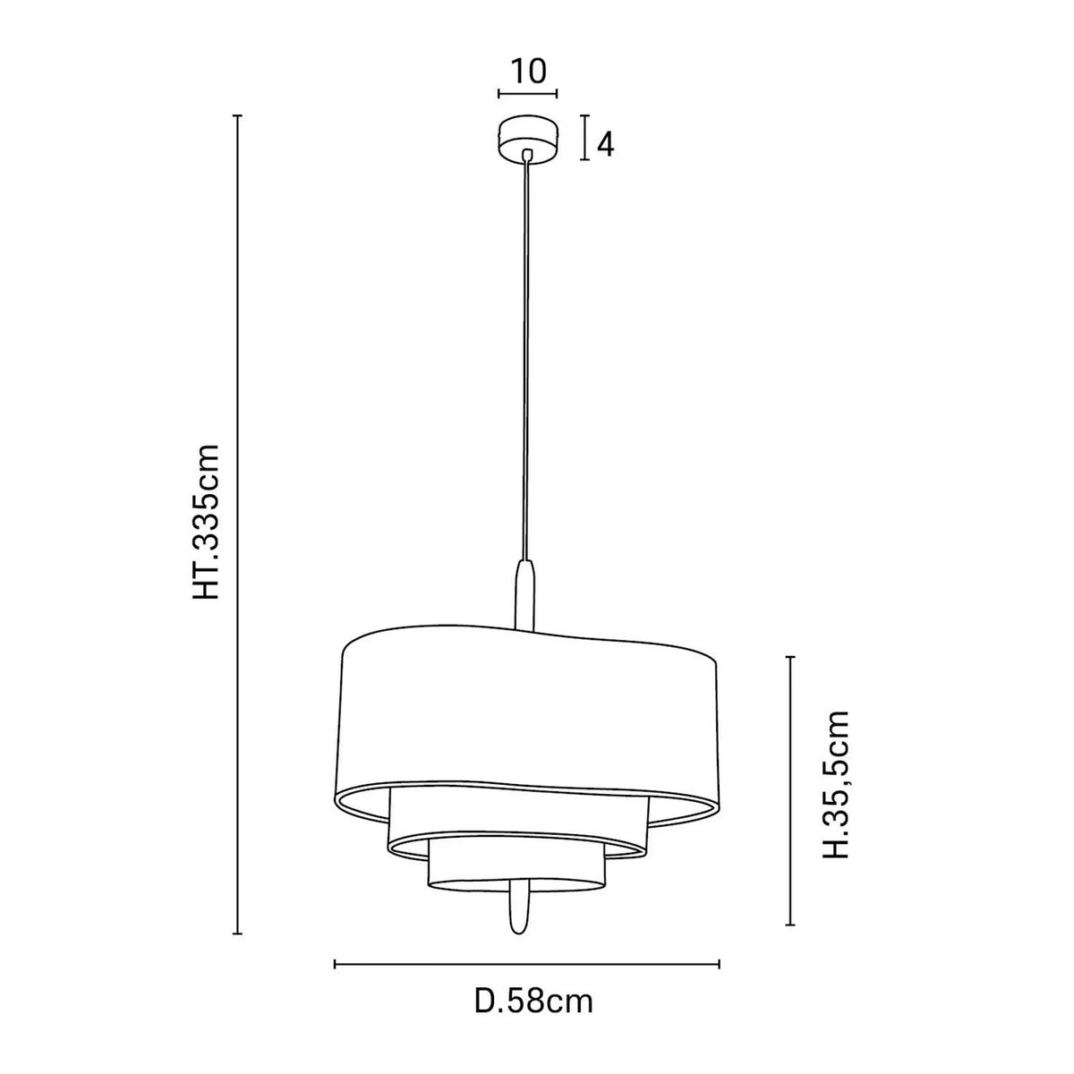 Pendant Lamp | Japandi Fabric Shade & Soft Light Diffusion